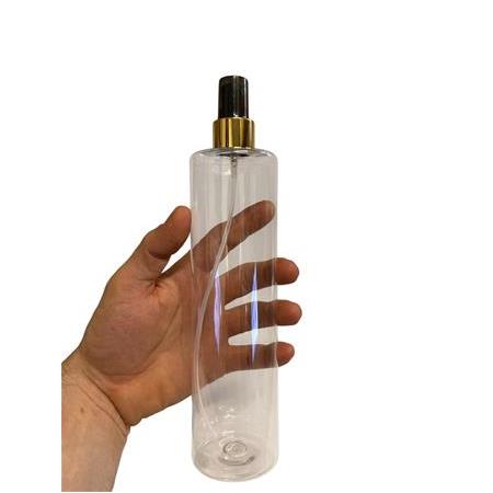 500 ML ŞEFFAF RENK ŞİŞE GOLD METAL SPREY