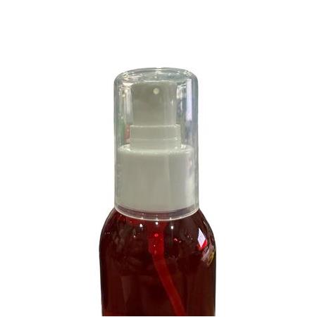 100 ML ŞEFFAF KIRMIZI RENK ŞİŞE LOSYON BAŞLIK