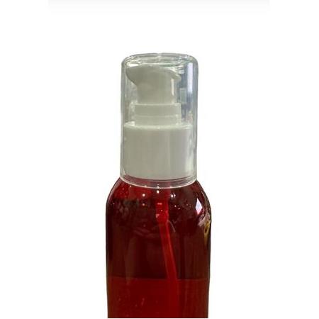100 ML ŞEFFAF KIRMIZI RENK ŞİŞE LOSYON BAŞLIK