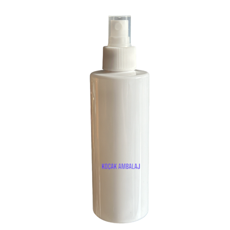 200 ML PARLAK BEYAZ PET ŞİŞE BEYAZ SPREY BAŞLIK