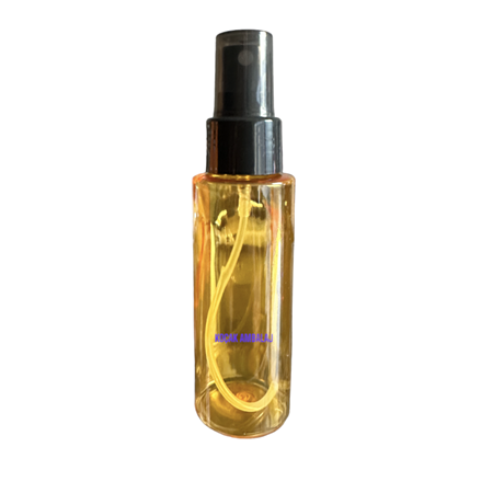 75 ML TURUNCU RENKLİ ŞİŞE, SİYAH SPREY BAŞLIK
